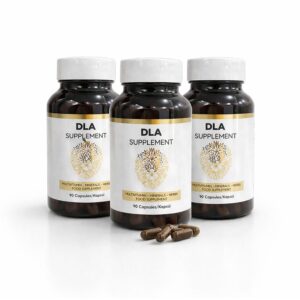 DLAClinical hair care supplements three-bottle discounted package with 90 capsules each for scalp and hair support